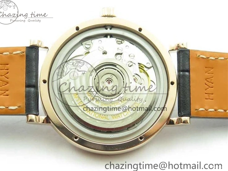 MIROTIME 0522 Durable Portofino 37mm RG V7F 1:1 Best Edition Gray Dial Diamonds Bezel on Black Leather Strap A 7089